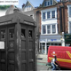 Illustration for article titled These vintage photo mashups show the places once visited by the Doctor
